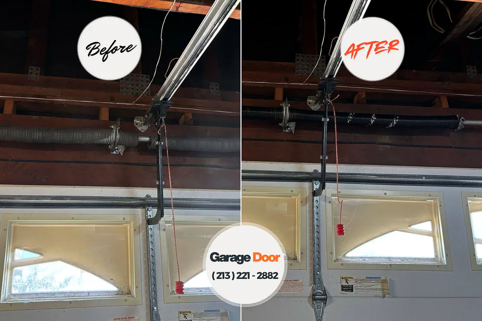 Before and after: garage door repair Jefferson Valley-Yorktown, NY